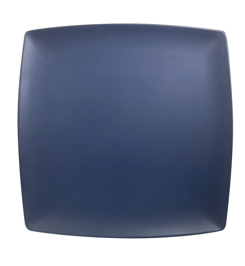 12 Pack 12" x 12", 1" Deep, Square Plate, Classic Stone Blue Dinnerware, Melamine, BPA Free, Dishwasher Safe, Break-Resistant, Shatter-Resistant, No Microwave, No Oven, NSF