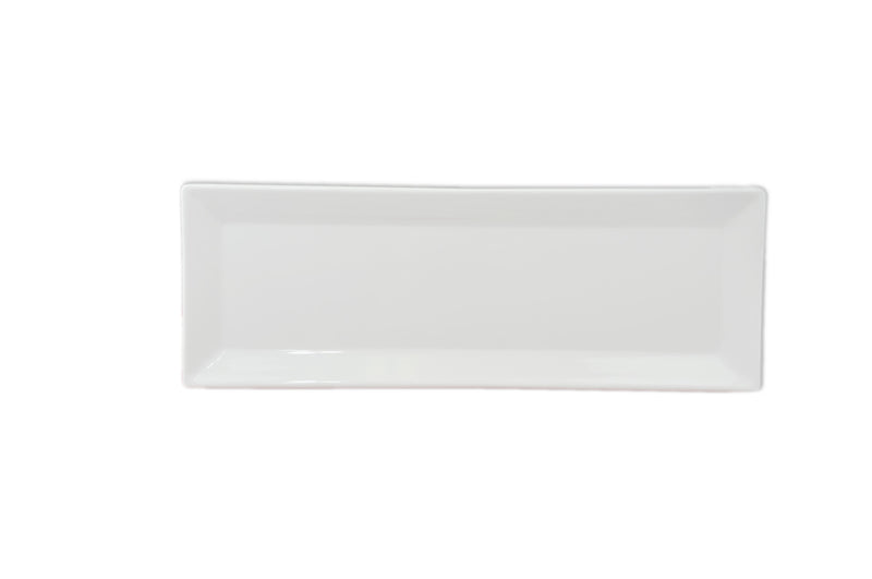 Thunder Group 29115WT 15 Inch Rectangular Break Resistant Melamine Plate White
