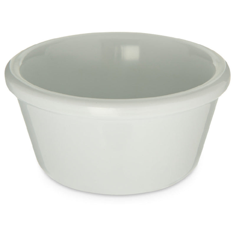 Carlisle S28002 3 Oz Ramekin Smooth Dishwasher Safe Stain Resistant Melamine White