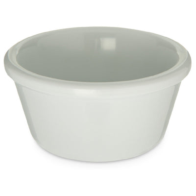 Carlisle S28002 3 Oz Ramekin Smooth Dishwasher Safe Stain Resistant Melamine White