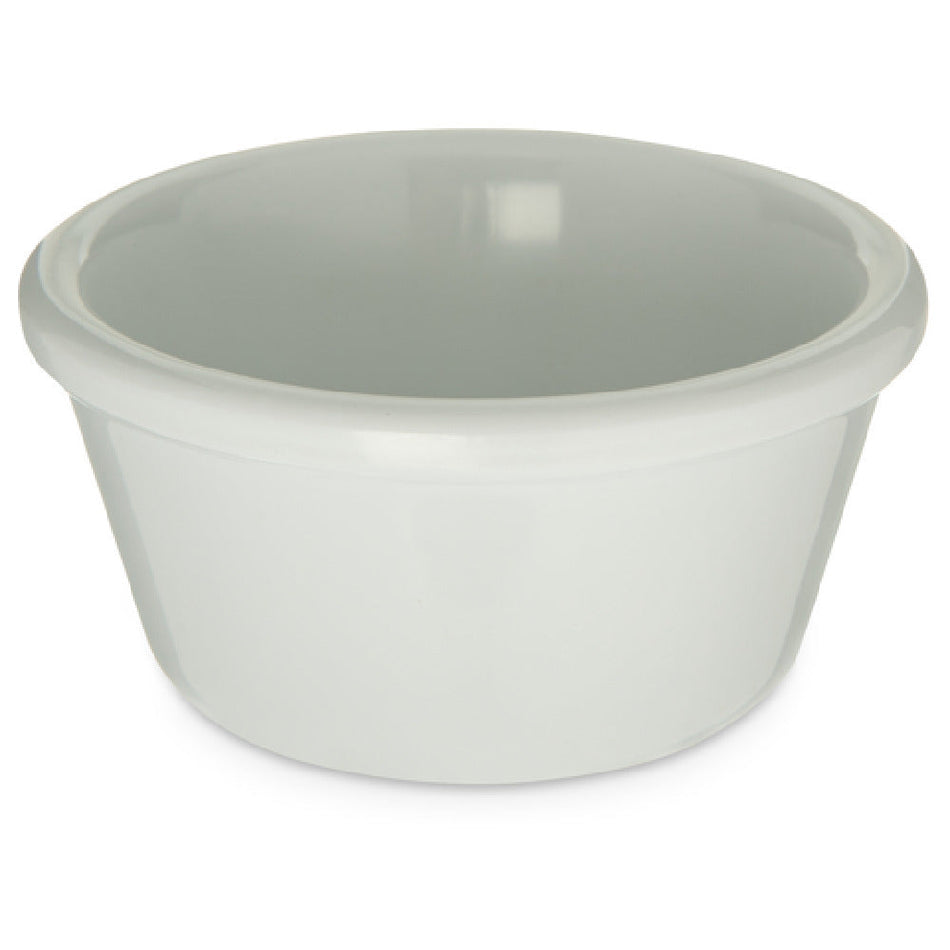 Carlisle S28002 3 Oz Ramekin Smooth Dishwasher Safe Stain Resistant Melamine White