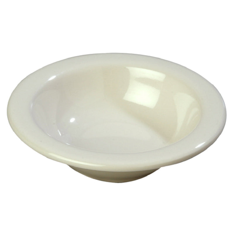 Carlisle 3304242 4-1/2 Oz Rimmed Fruit Bowl Melamine White Dishwasher Safe