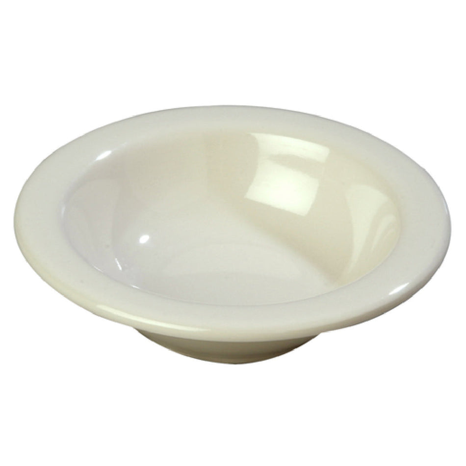 Carlisle 3304242 4-1/2 Oz Rimmed Fruit Bowl Melamine White Dishwasher Safe