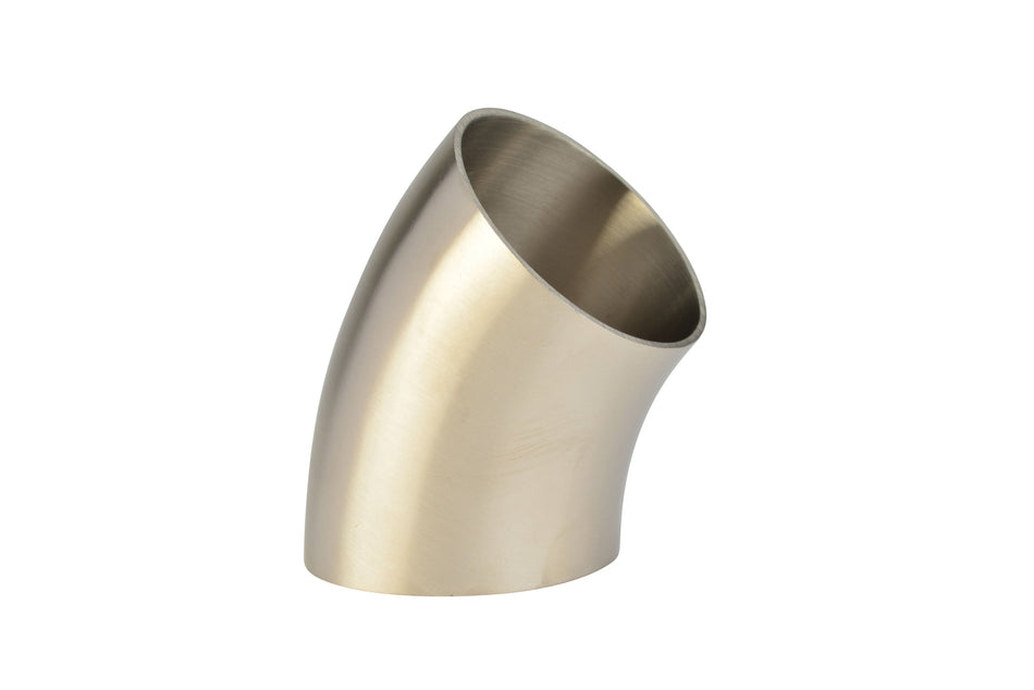 4" Butt-Weld Short 45 Elbow - Polished (2WK)  - T316L Stainless Steel - Wayland Industries - W62WK-4-7