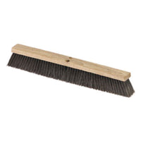 Carlisle 36622403 24 Inch Floor Sweep Broom Head Hardwood Block Brown Polypropylene