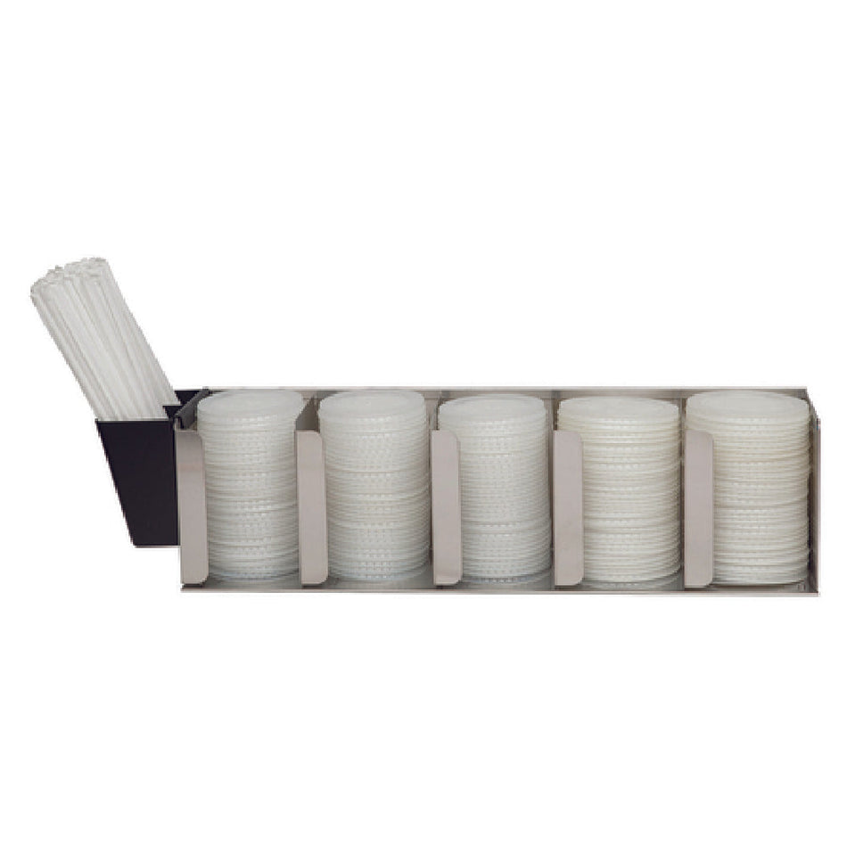Carlisle L1022 25-1/4 Inch Lid Organizer Adjustable Dividers Stainless Steel