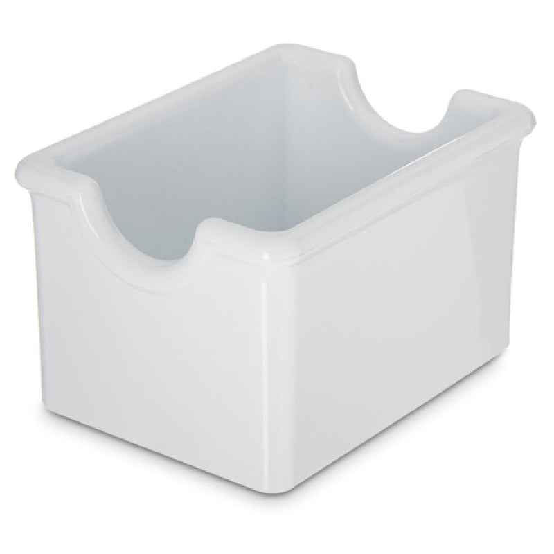 Carlisle 455002 Sugar Packet Caddy 3-3/7 Inch Width Holds 20 Packets Styrene White