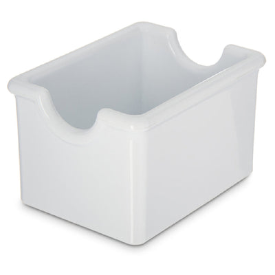 Carlisle 455002 Sugar Packet Caddy 3-3/7 Inch Width Holds 20 Packets Styrene White