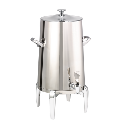 Flame Free™ Thermo-Urn™ 5-Gallon Vacuum Insulated Urn with Modern Legs and Classic Lid in Polished Stainless