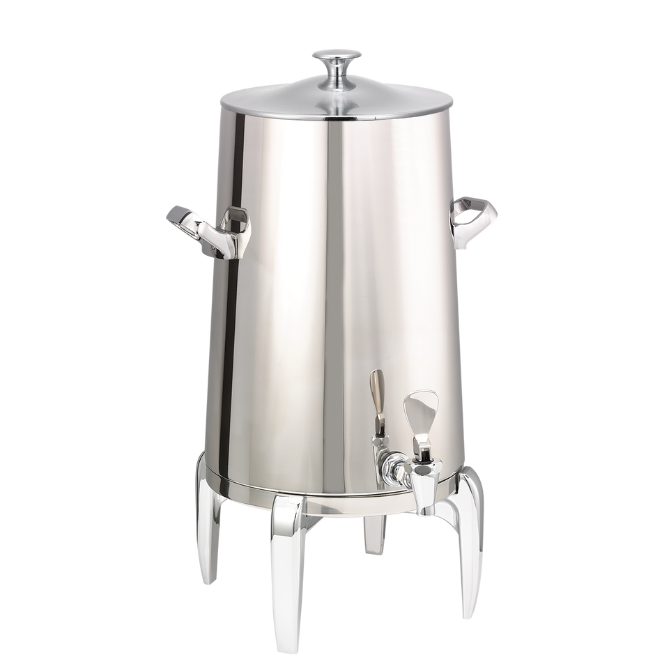 Flame Free™ Thermo-Urn™ 5-Gallon Vacuum Insulated Urn with Modern Legs and Classic Lid in Polished Stainless