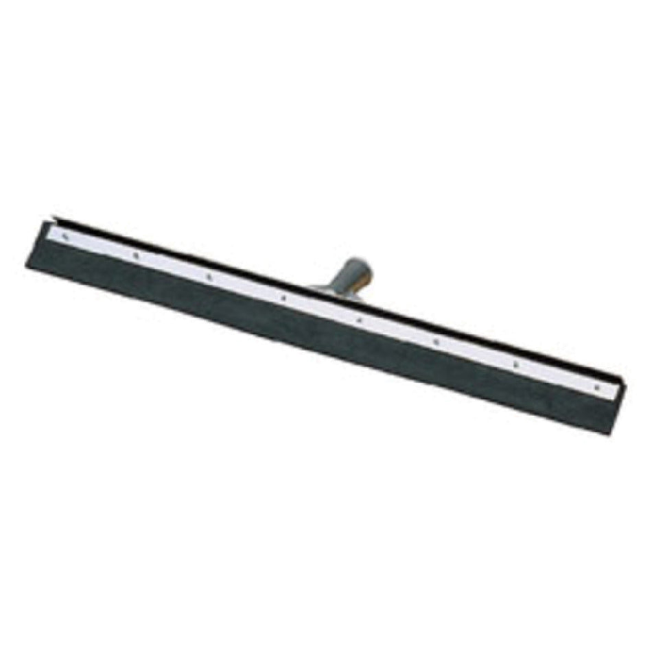 Carlisle 361202400 24 Inch Floor Squeegee Head with Straight Rubber Blade Metal Frame Black