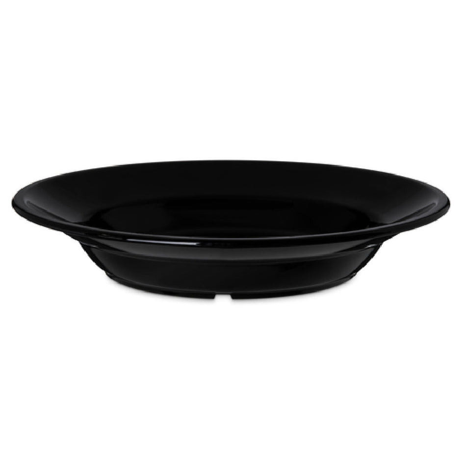 Carlisle PCD31203 9 Inch Diameter Plastic Soup Bowl Stain Break Chip Resistant Black