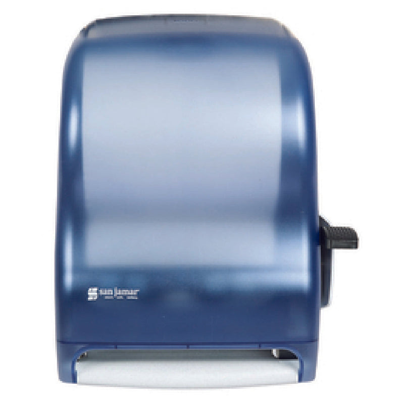Carlisle T1100TBL 12-15/16 Inch Paper Towel Dispenser Manual Break-Resistant Plastic Blue