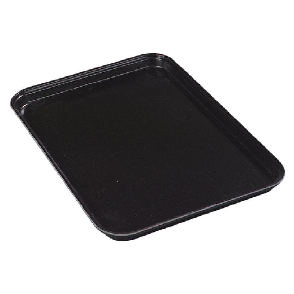 Carlisle 1318FMT309 17-3/4 Inch Market Tray Black Fiberglass Air-flow Corners