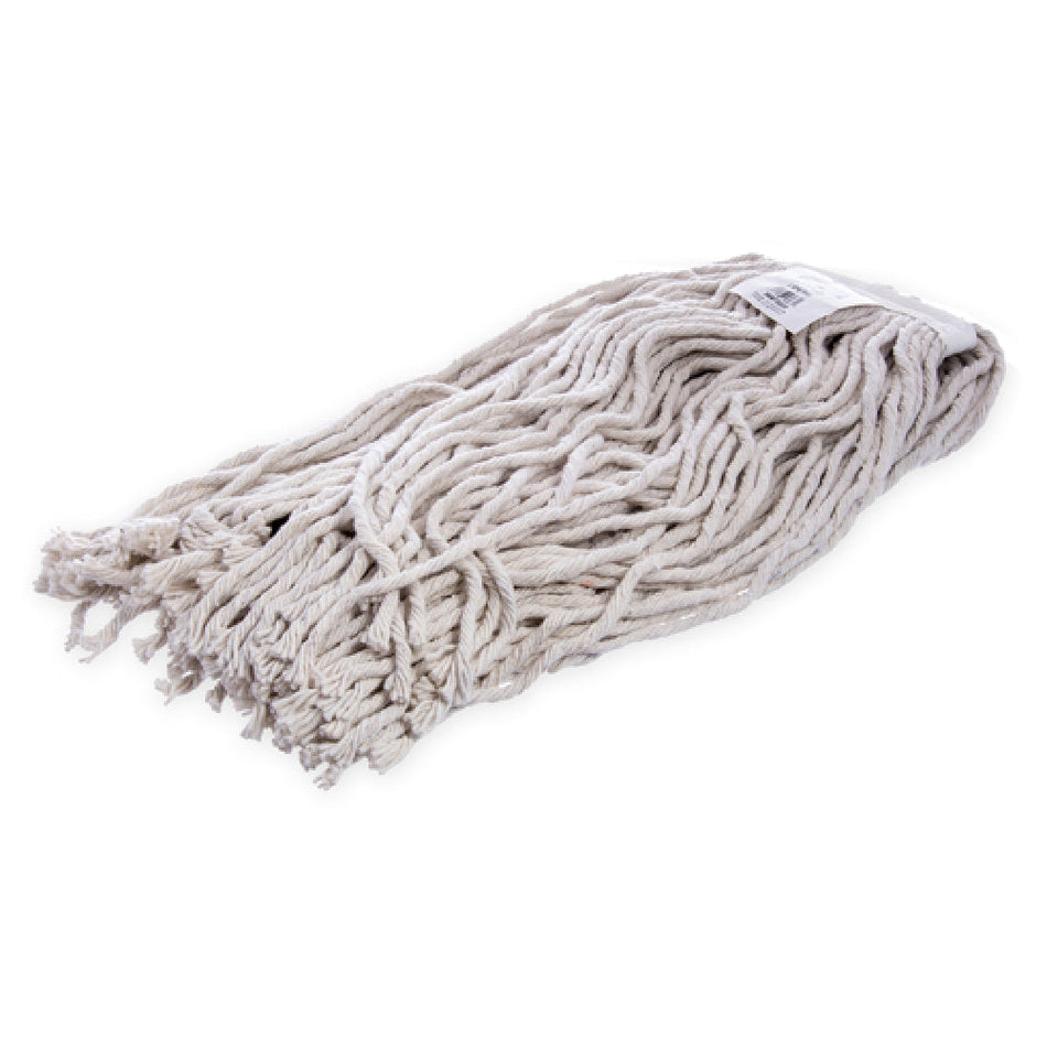 Carlisle 36973200 18 Inch Cut-end Wet Mop Head Cotton with Textured Polyester Band
