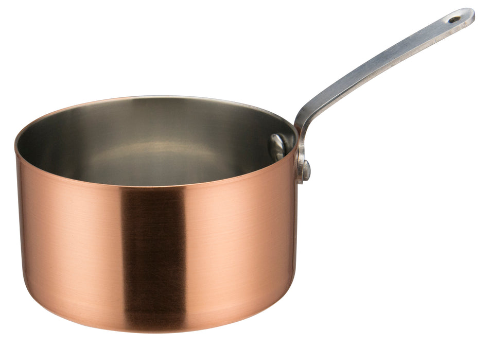 Winco DCWA-205C 18 Oz Copper Mini Sauce Pan Round Design