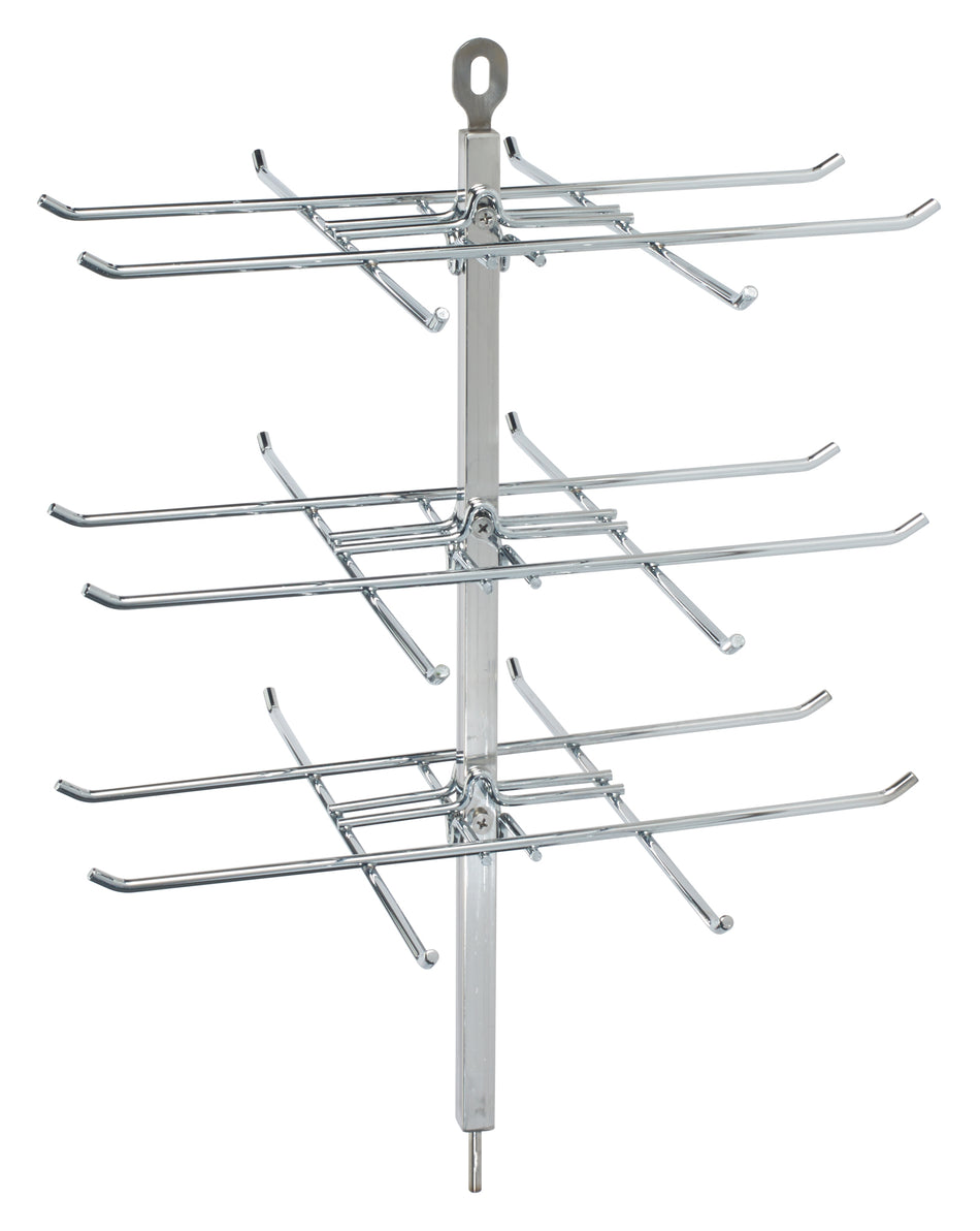 Winco EDM-2PR 10 Inch Pretzel Rack with Stainless Steel Construction