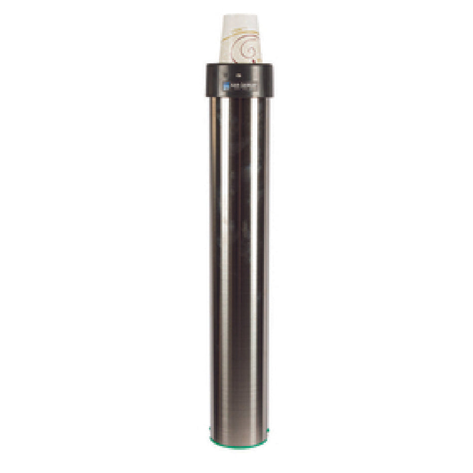 Carlisle C3200EV 23-1/2 Inch Cup Dispenser Surface-mount Top Loading Stainless Steel