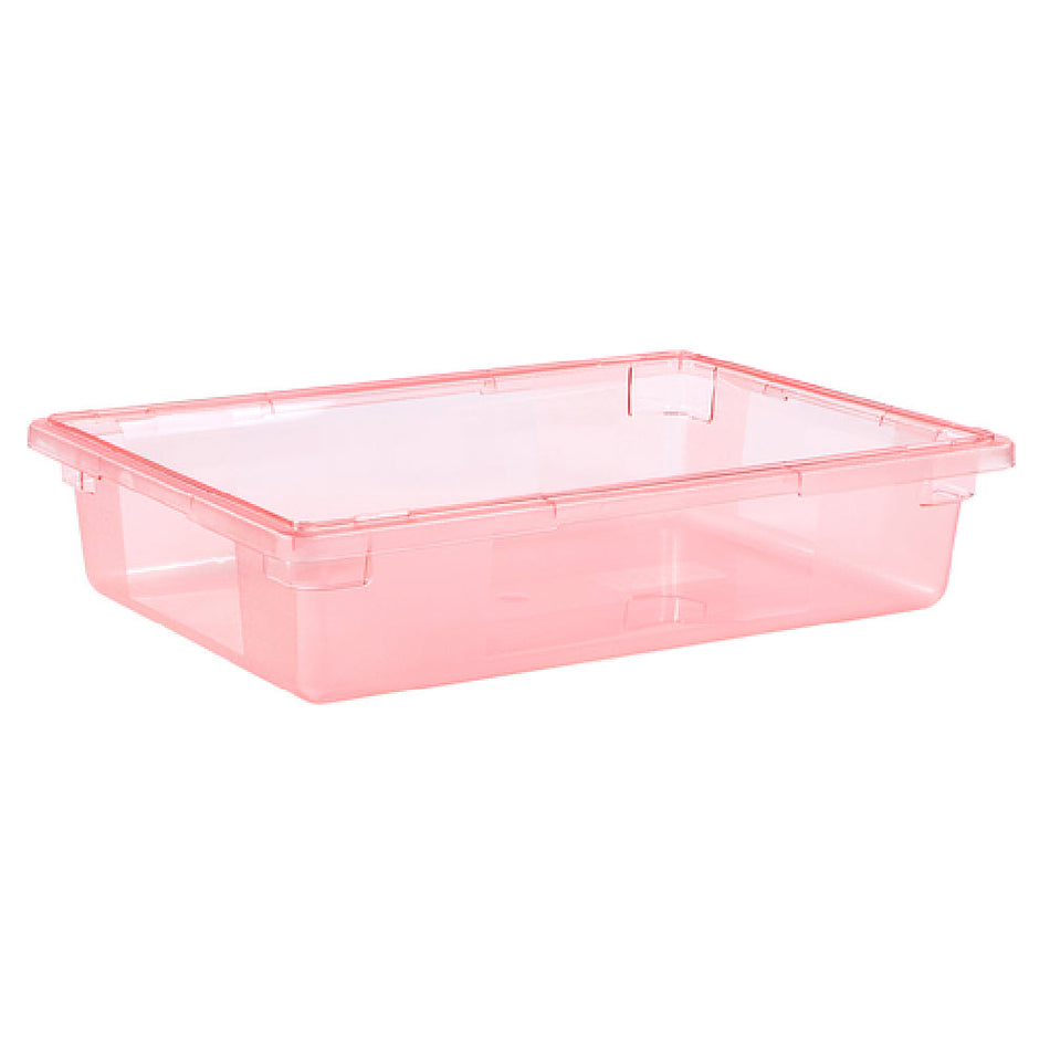 Carlisle 10621C05 26 Inch Polycarbonate Food Storage Box Red Break-Resistant