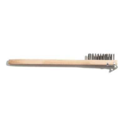 Carlisle 4557100 20 Inch Scratch Brush with Wood Handle Carbon Steel Bristles