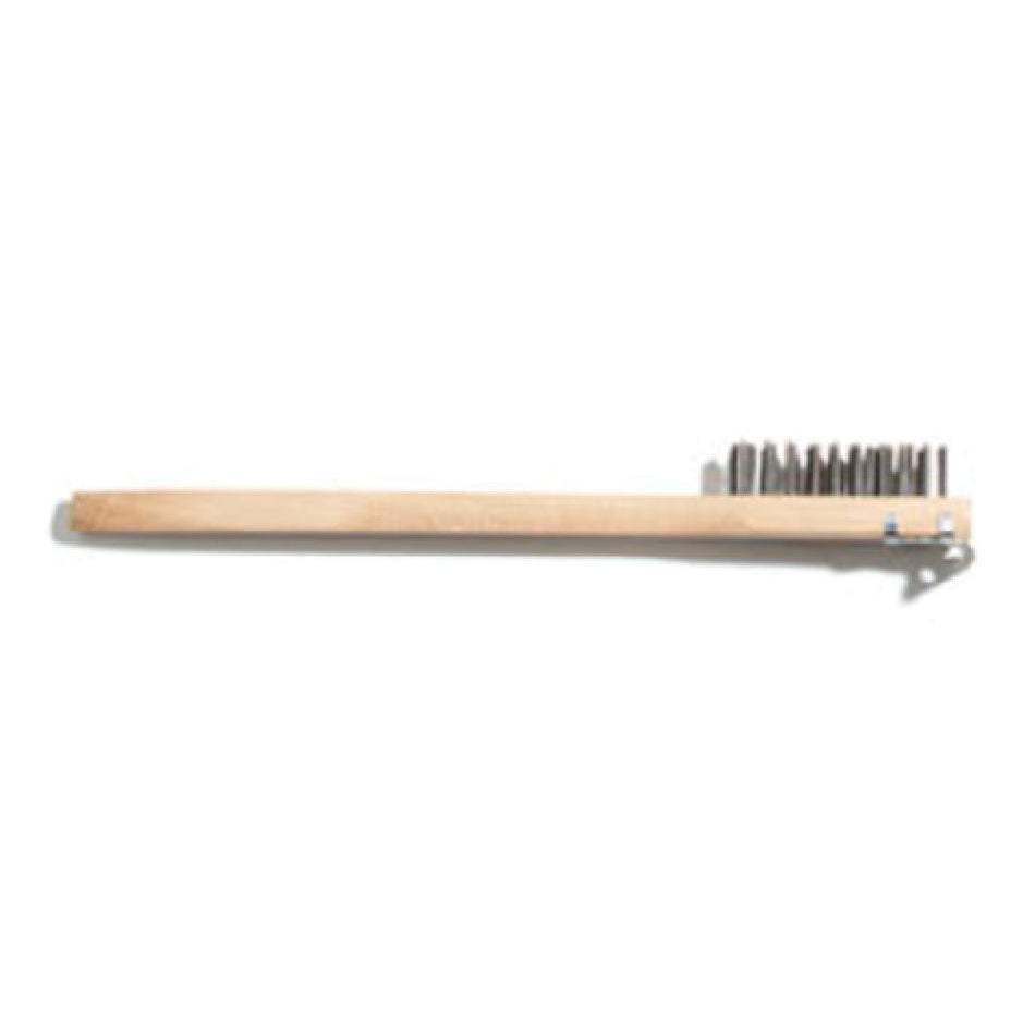 Carlisle 4557100 20 Inch Scratch Brush with Wood Handle Carbon Steel Bristles