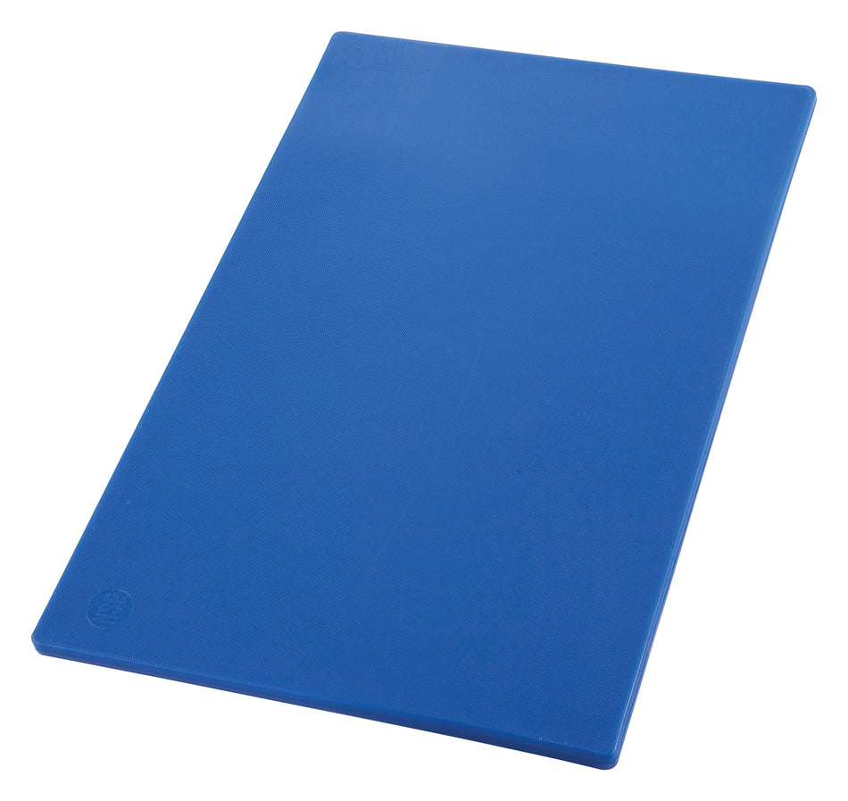 Winco CBBU-1218 12 Inch Polyethylene Cutting Board BPA Free Blue