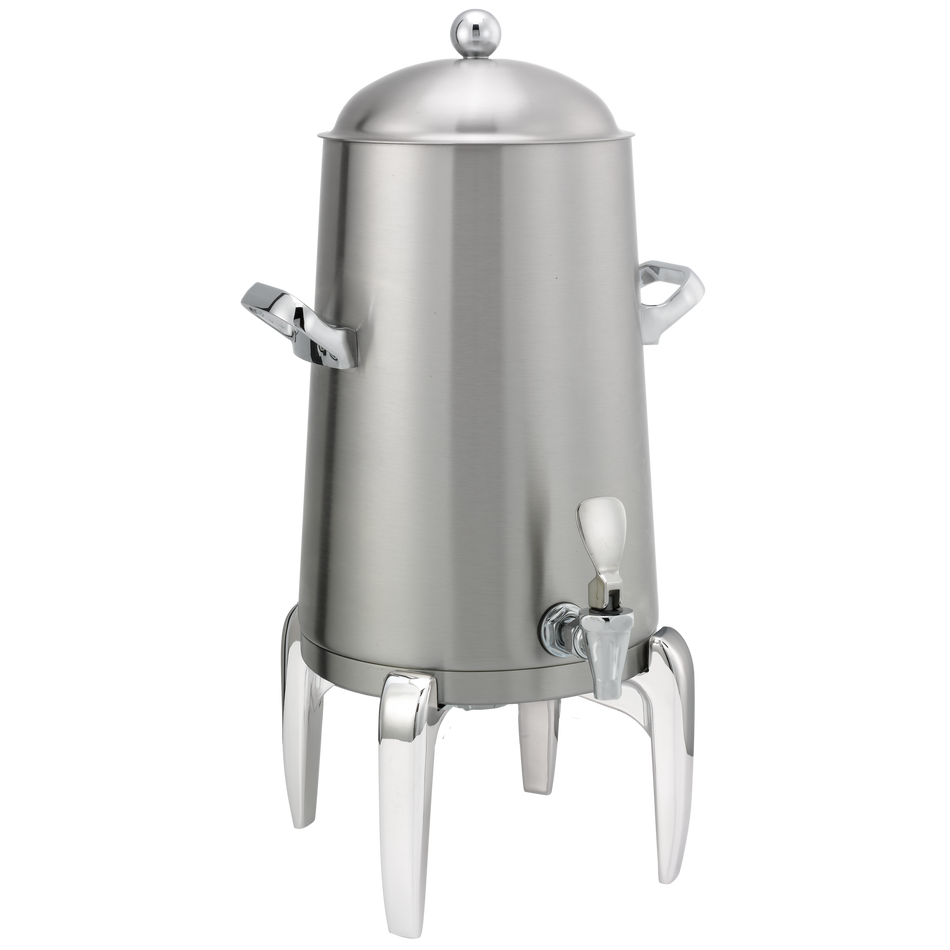 Flame Free™ Thermo-Urn™ 3-Gallon Vacuum Insulated Urn with Modern Legs and Domed Lid in Brushed Stainless