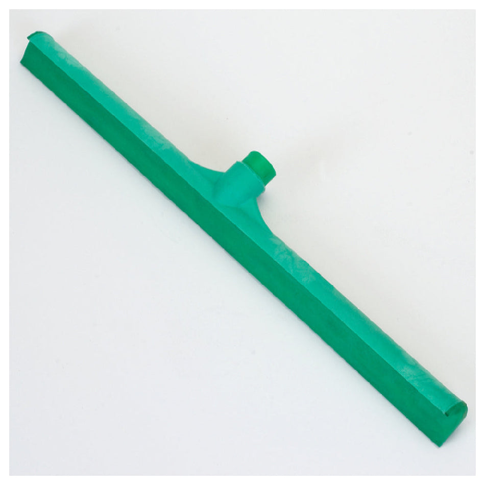 Carlisle 3656809 24 Inch Rubber Floor Squeegee Head Straight with Threaded Hole Green