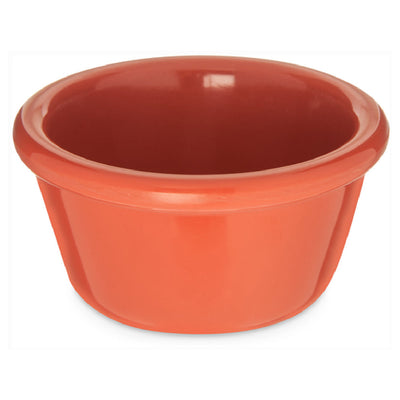 Carlisle S28352 4 Oz Ramekin Stain Resistant Dishwasher Safe Melamine Orange