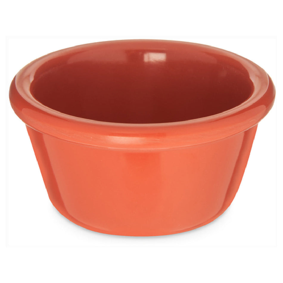 Carlisle S28352 4 Oz Ramekin Stain Resistant Dishwasher Safe Melamine Orange