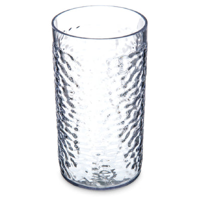 Carlisle 551707 16 Oz Clear Pebble Optic Tumbler SAN Plastic Dishwasher Safe