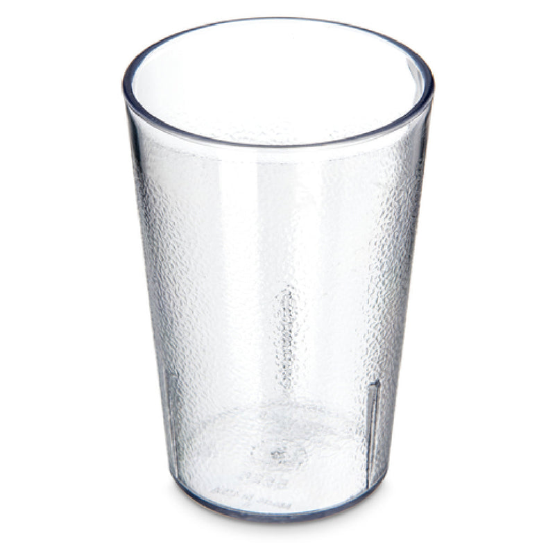 Carlisle 5526-207 8 Oz Clear SAN Tumbler Stackable Textured - BPA Free