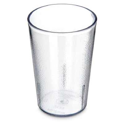 Carlisle 5526-207 8 Oz Clear SAN Tumbler Stackable Textured - BPA Free