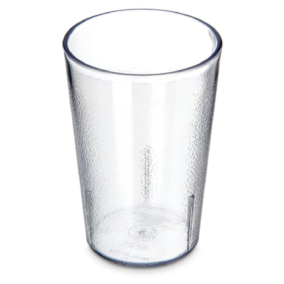 Carlisle 5526-207 8 Oz Clear SAN Tumbler Stackable Textured - BPA Free