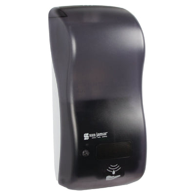 Carlisle SHF900TBK 5-1/2 Inch Touchless Foam Soap Dispenser Plastic Black Pearl