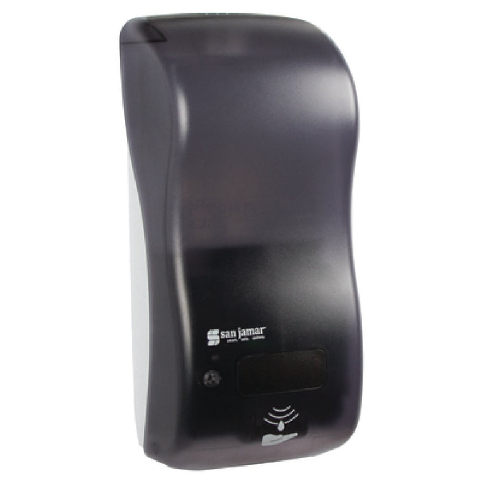 Carlisle SHF900TBK 5-1/2 Inch Touchless Foam Soap Dispenser Plastic Black Pearl