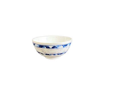 Thunder Group 3004DL 12 Oz Rice Bowl Blue Dragon Break-Resistant Melamine