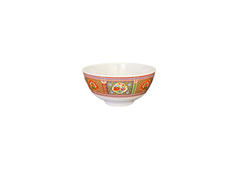 Thunder Group 3004TP 12 Oz Round Rice Bowl Break Resistant Dishwasher Safe Melamine Peacock