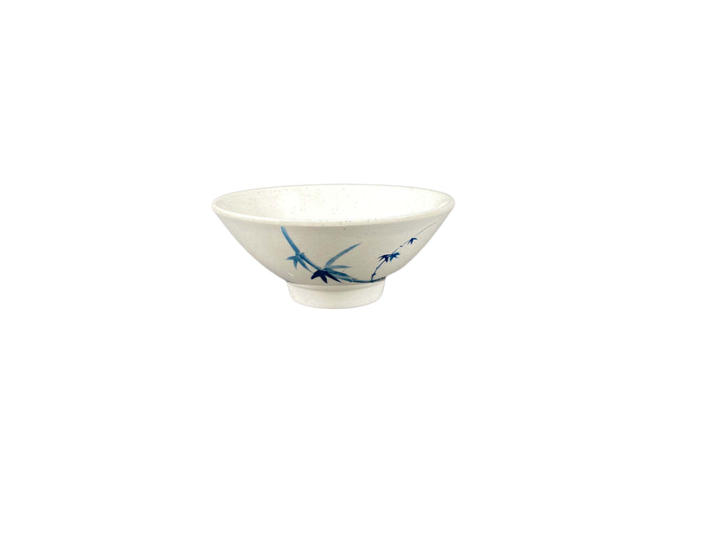 Thunder Group 3005BB 9 Oz Round Rice Bowl Blue Bamboo Break-Resistant Melamine