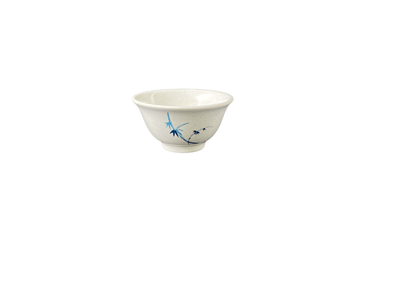 Thunder Group 3008BB 6 Oz Rice Bowl Break-resistant Melamine Blue Bamboo