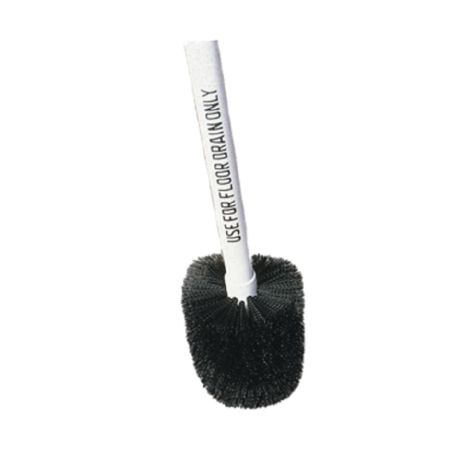 Carlisle 4014700 4 Inch Polypropylene Floor Drain Brush Head with Threaded Handle
