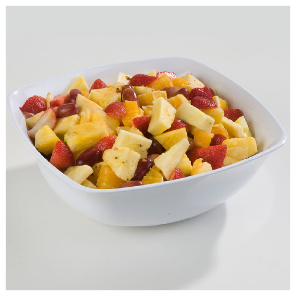 Carlisle 3336202 13-3/4 Inch 8 Quart Square Plastic Bowl Melamine White NSF