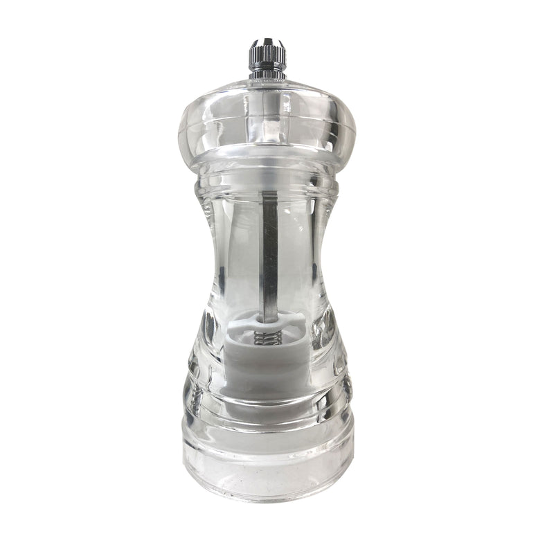 Thunder Group ACPM304C 4 Inch Acrylic Pepper Mill Manual Operation Round