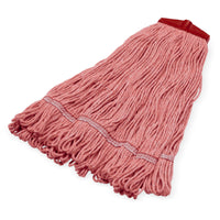 Carlisle 369440B05 Wet Mop Head Loop-End ACME Threaded Synthetic Blend Red
