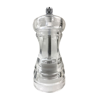 Thunder Group ACPM304C 4 Inch Acrylic Pepper Mill Manual Operation Round