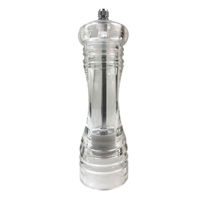 Thunder Group ACPM306C Acrylic Pepper Mill 6 Inch Round Manual Grind
