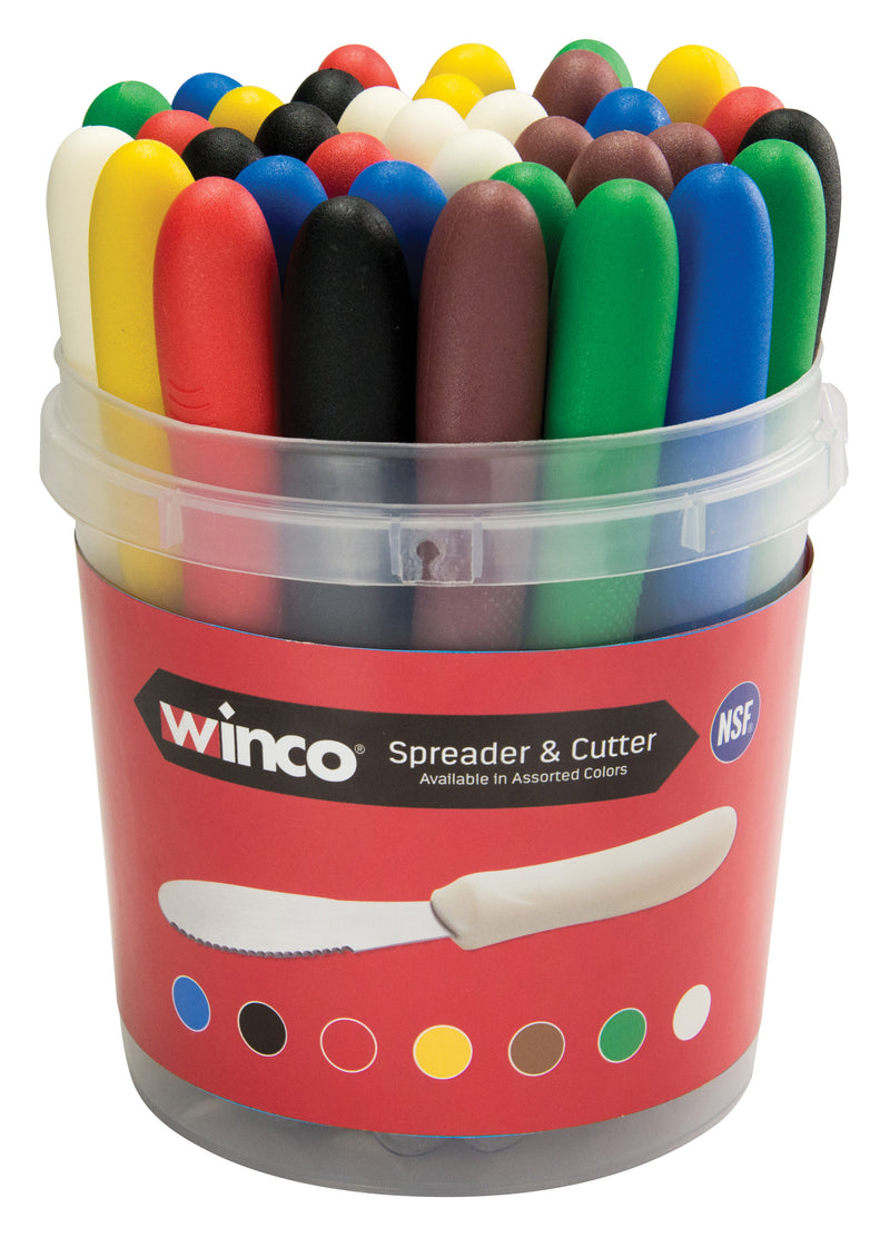 Winco TWP-3135 3-5/8 Inch Sandwich Spreader Dishwasher Safe Polypropylene Handle