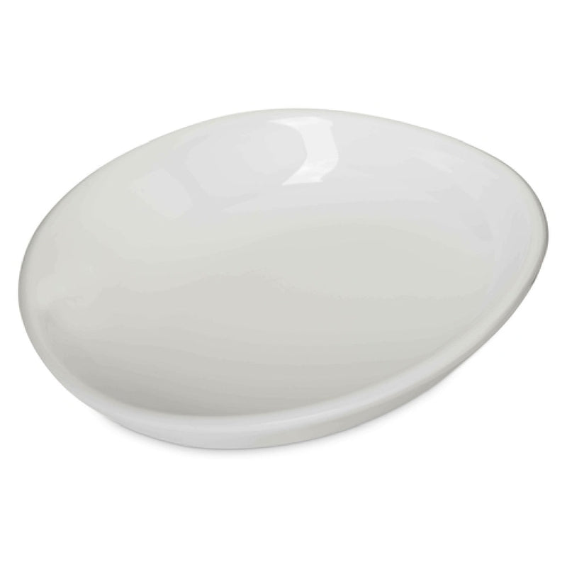 Carlisle 5300480 9-1/2 Inch Oblong Pasta Plate Break Resistant Melamine Greige