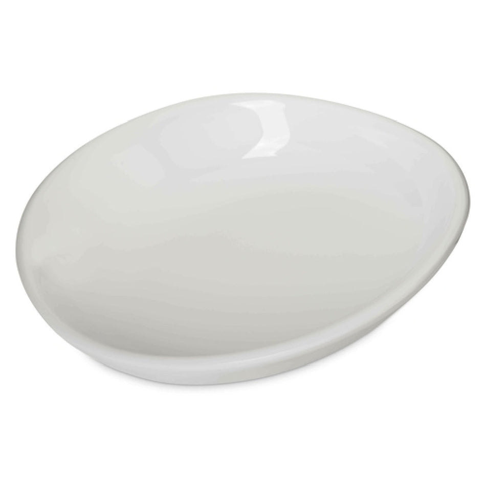 Carlisle 5300480 9-1/2 Inch Oblong Pasta Plate Break Resistant Melamine Greige