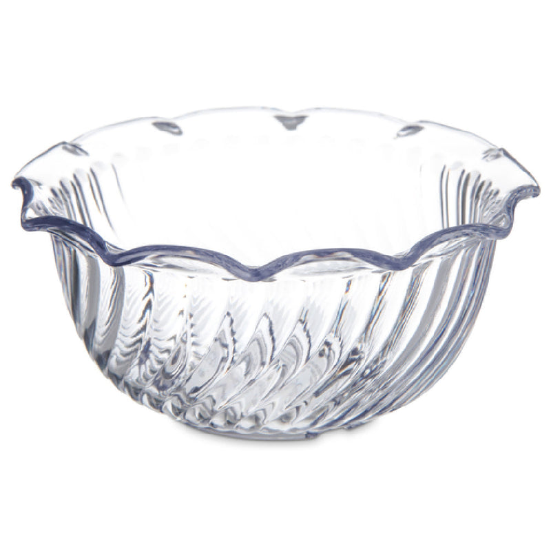 Carlisle 453507 8 Oz Tulip Berry Dish Clear SAN Dishwasher Safe 4-5/8 Inch